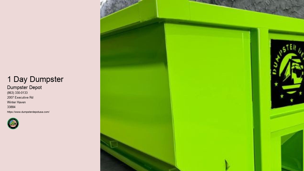 3 Cubic Yard Dumpster Rental