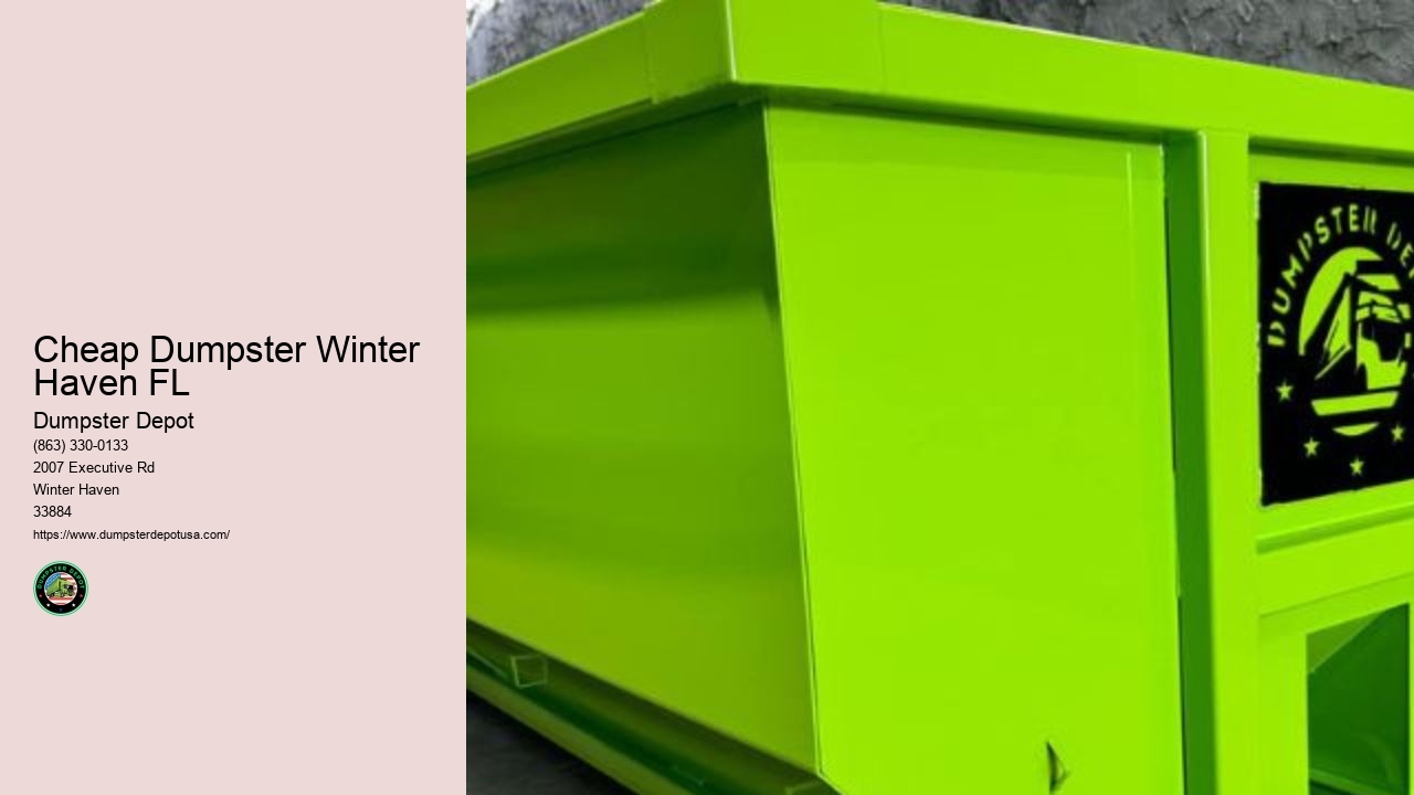 Cheap Dumpster Rental Winter Haven FL