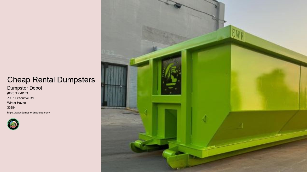 3 Cubic Yard Dumpster Rental