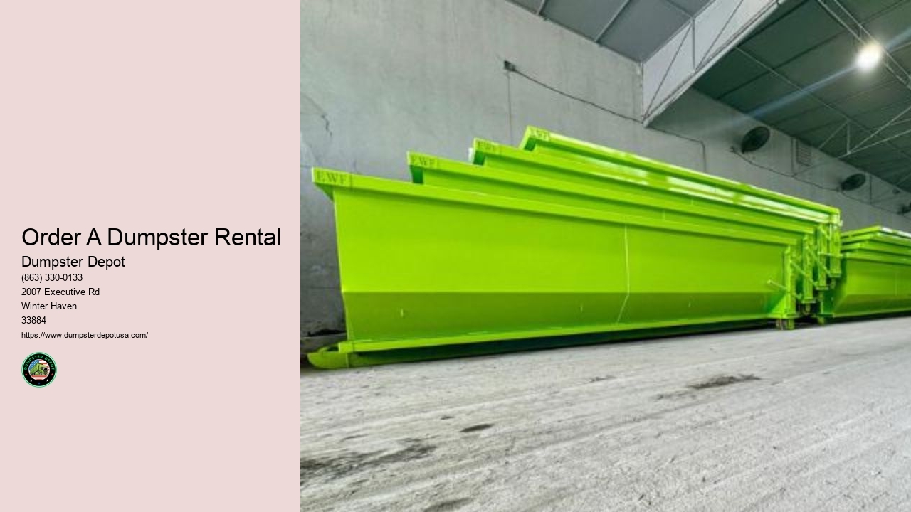 Order A Dumpster Rental